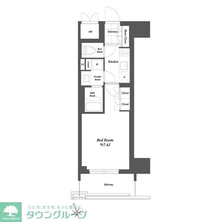 ブランシエスタ浅草雷門の物件間取画像